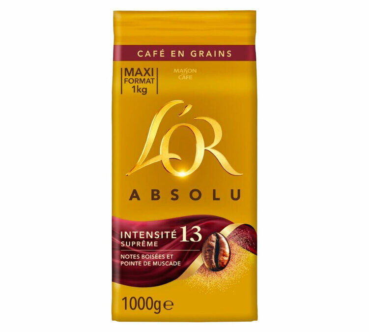 L'Or café en grains intense (Intensité 13, 1 kg)